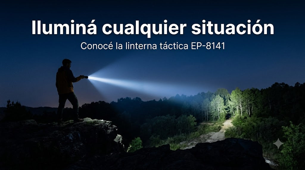 Linterna Táctica Ecopower EP-8141: Potencia y Confiabilidad Todo Terreno